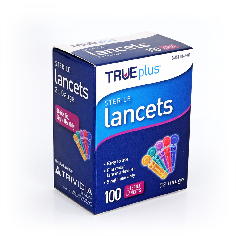 TRUEplus Sterile Lancets - Universal Twist Top 100ct