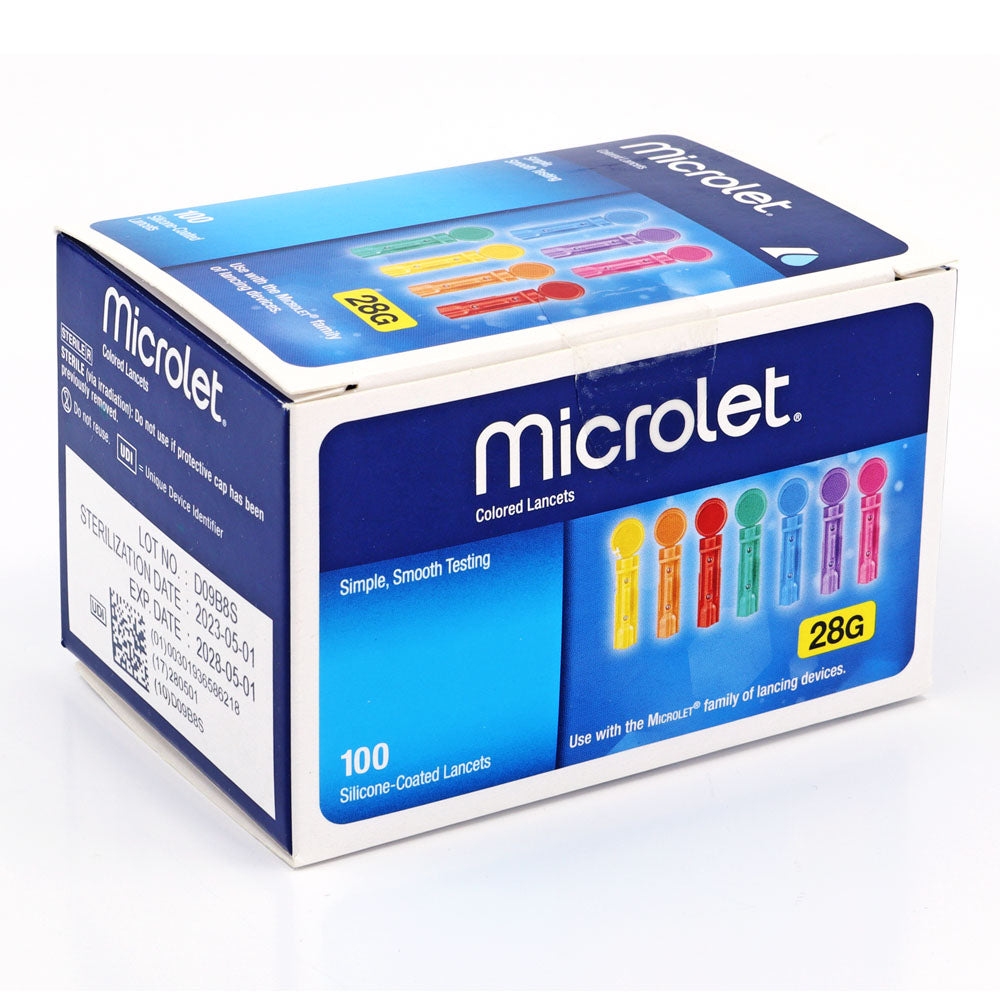 Bayer Color Microlet Lancets 100ct