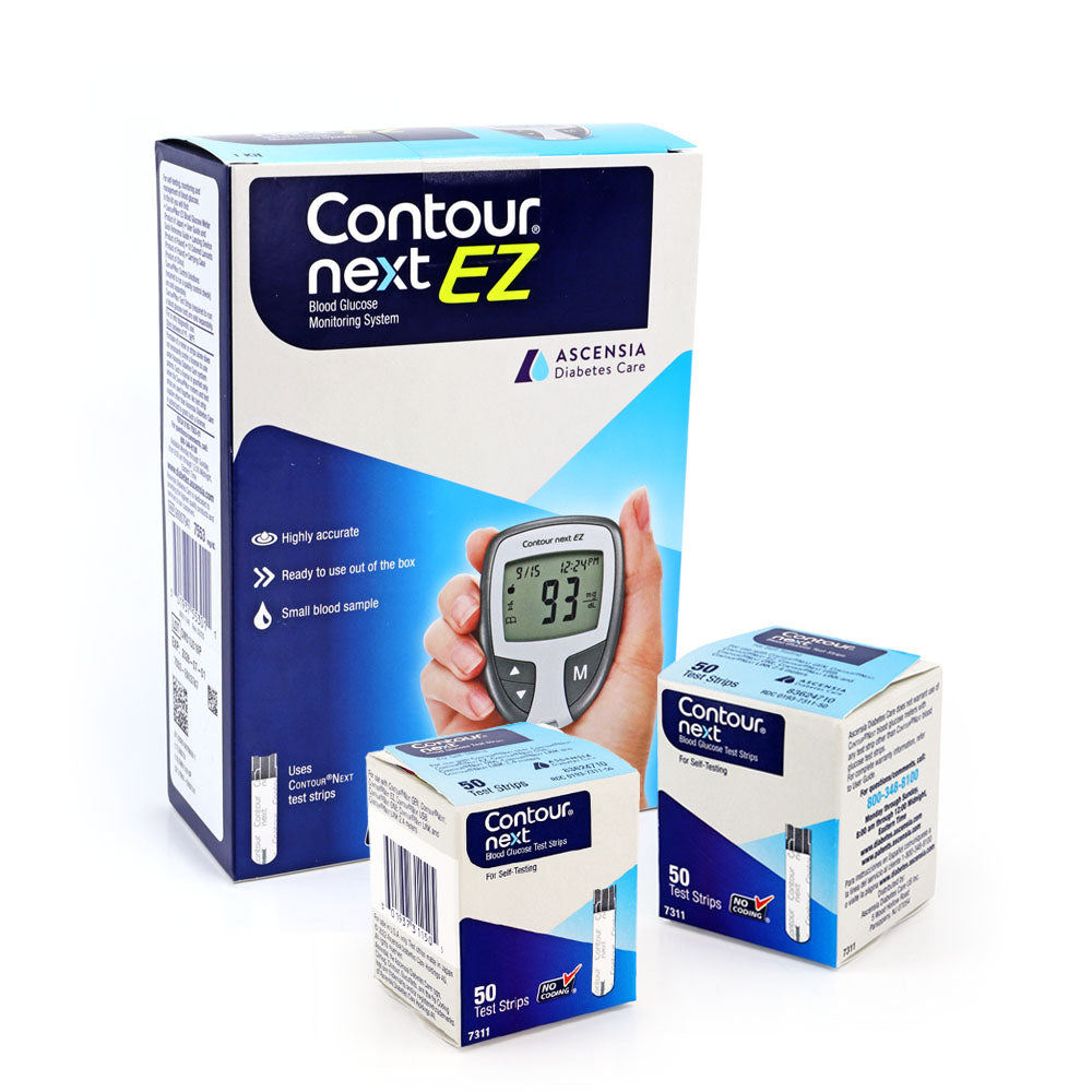 Contour Next EZ Meter Kit w/ 100 Test Strips