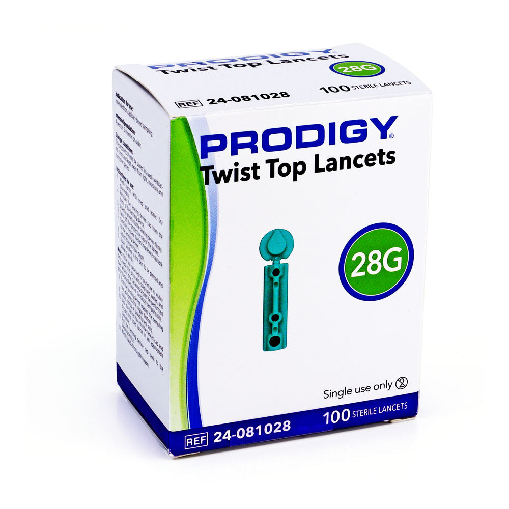 Prodigy Twist Top Lancets 28G