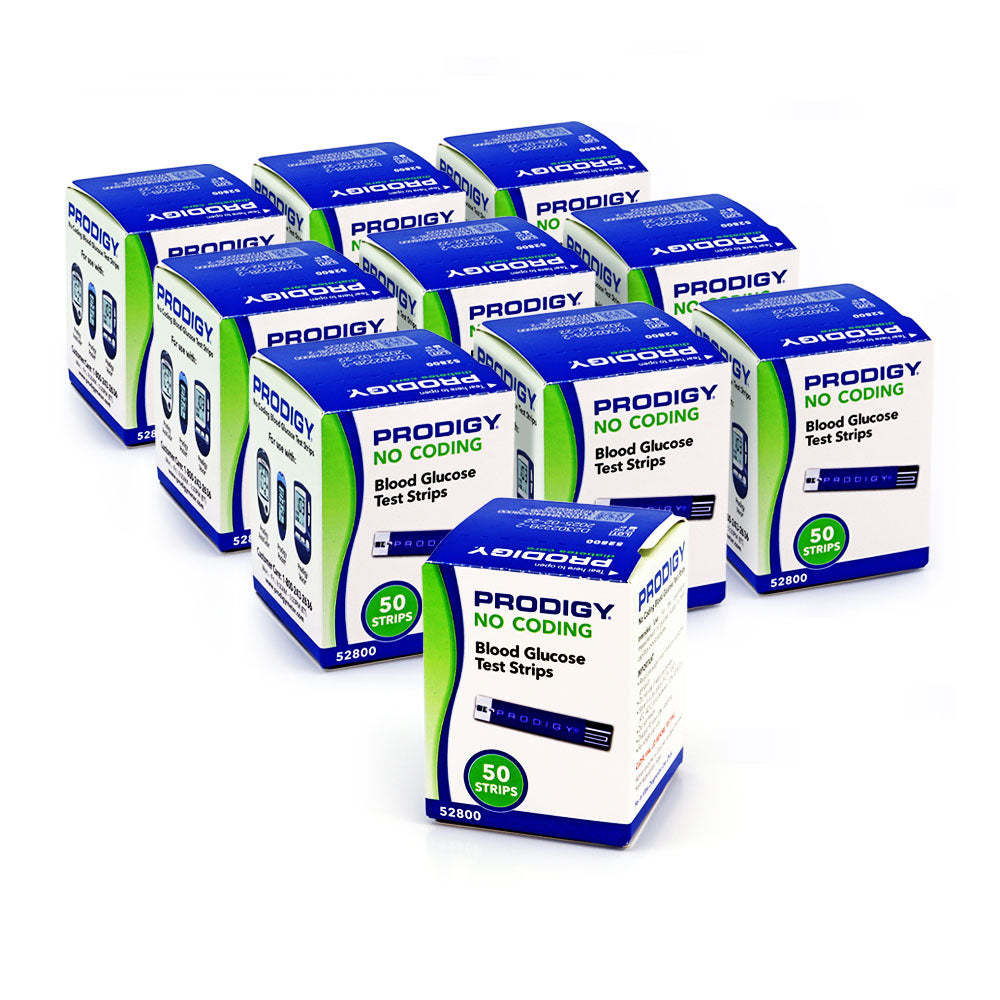 Prodigy No Coding Blood Glucose Test Strips 500ct