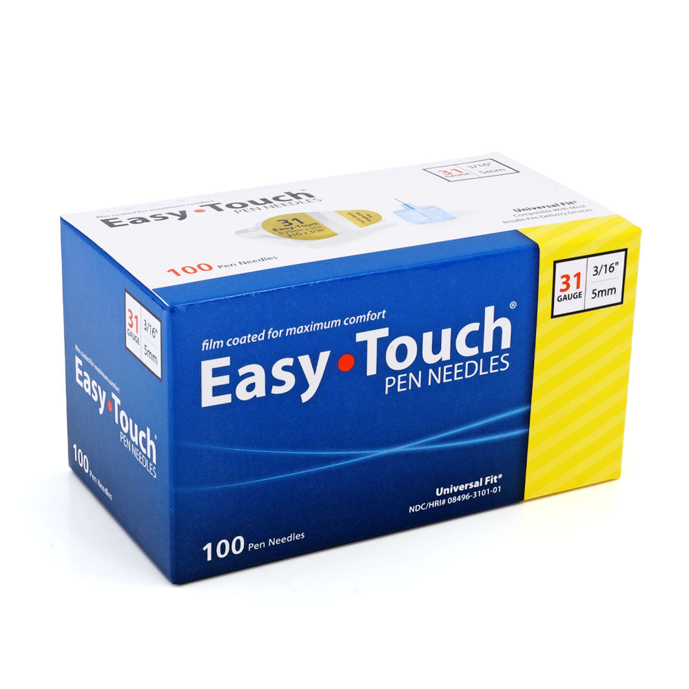 EasyTouch Pen Needles - 31G 5mm 100/BX - Pack of 4
