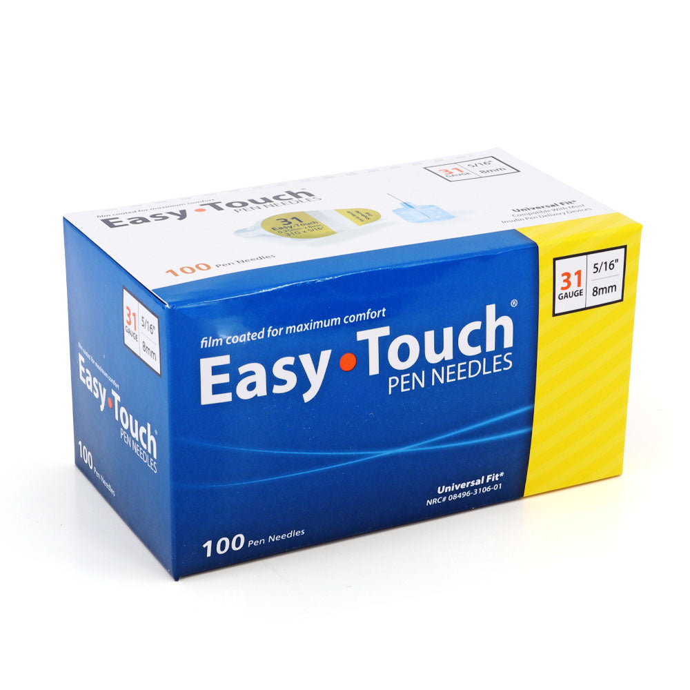 EasyTouch Pen Needles - 31G 8mm - 100/bx - Pack of 4