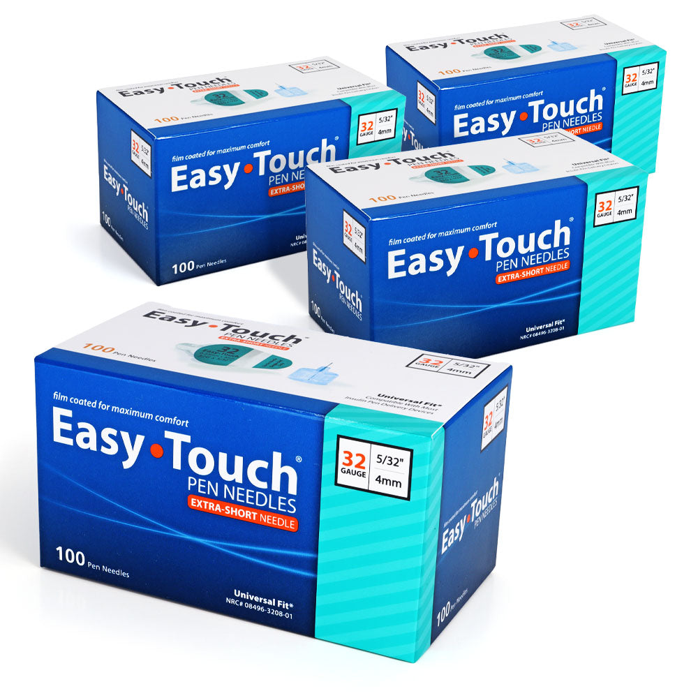 EasyTouch Pen Needles - 32G 4mm 100/bx - Pack of 4