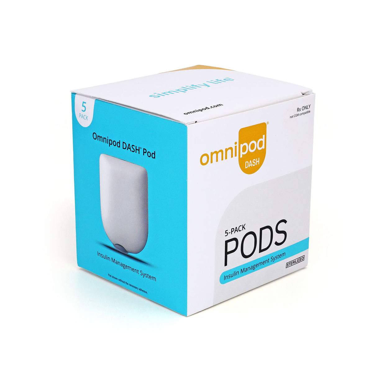 Omnipod Dash Pods for the Omnipod Dash System - 5 Pack