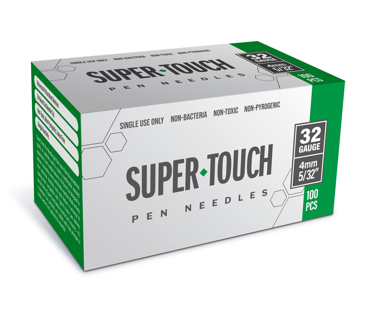 Super Touch Pen Needles - 32G 4mm 100/BX