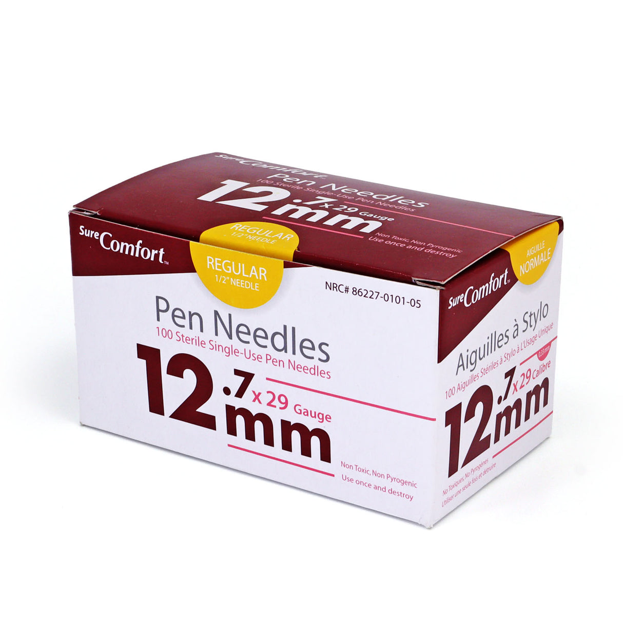 Sure Comfort Insulin Pen Needles - 29G 12.7mm 100/bx