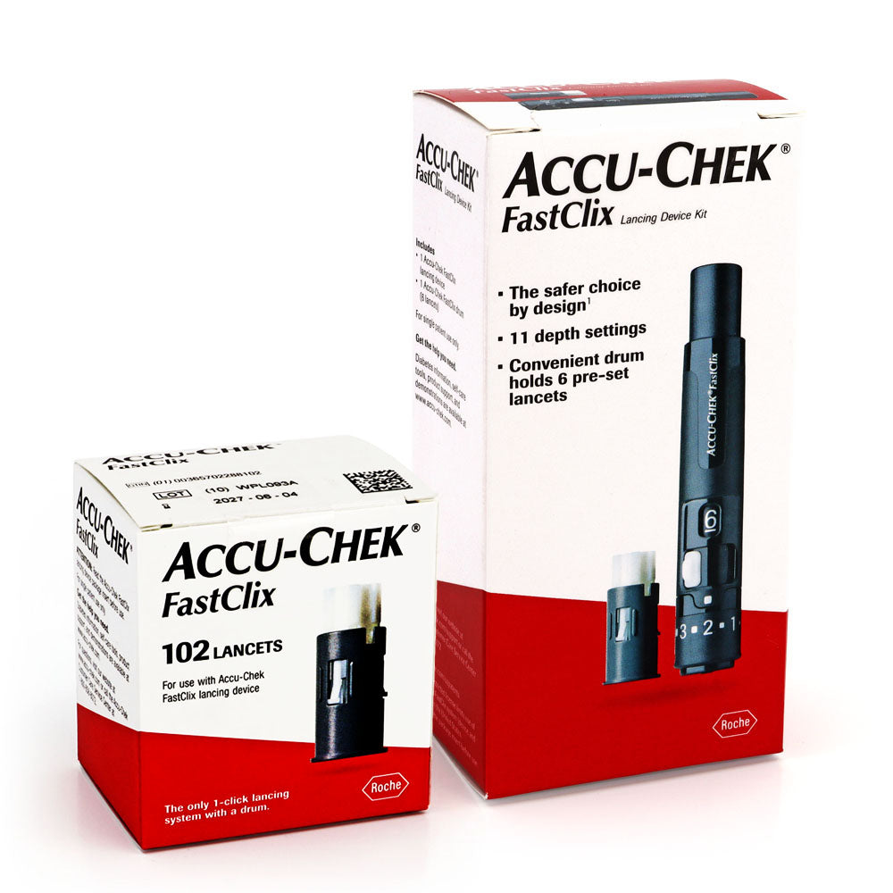 Accu-Chek FastClix Lancing Bundle (Lancing Device and 100 Lancets)