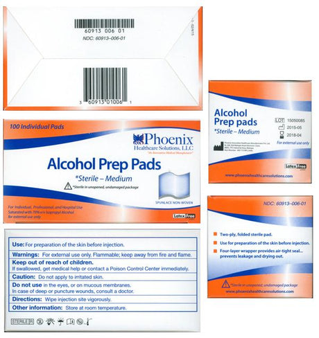 Phoenix Alcohol Prep Pads