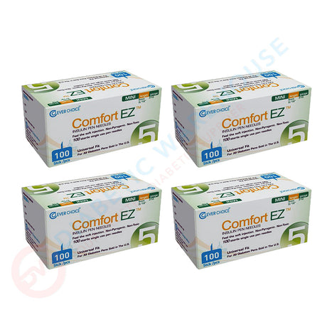 Clever Choice Comfort EZ Insulin Pen Needles - 31G 5mm 100/bx - Pack of 4