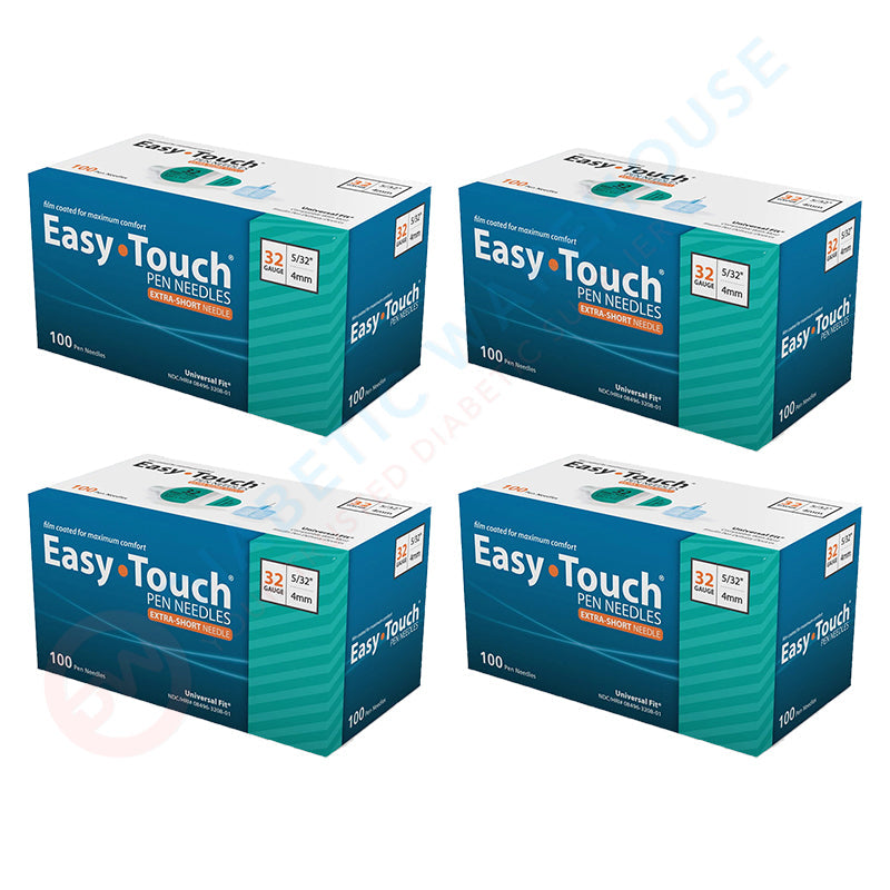 EasyTouch Pen Needles - 32G 4mm 100/bx - Pack of 4