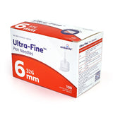 Embecta Ultra-Fine  Pen Needles - 32G 6mm (1/4" x 0.23mm) 100/BX