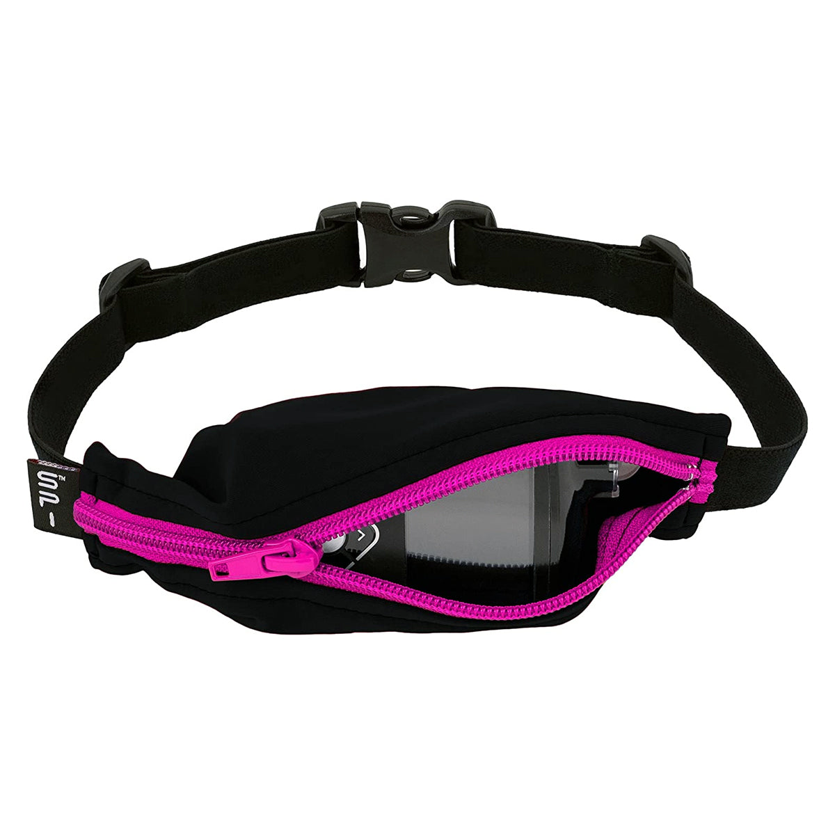 Kids' SPIbelt - Black with Hot Pink Zipper