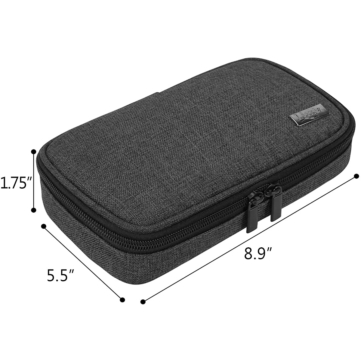 Luxja Diabetic Supplies Travel Case Dimensions