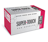 Super Touch Pen Needles - 31G 8mm 100/BX - Pack of 4