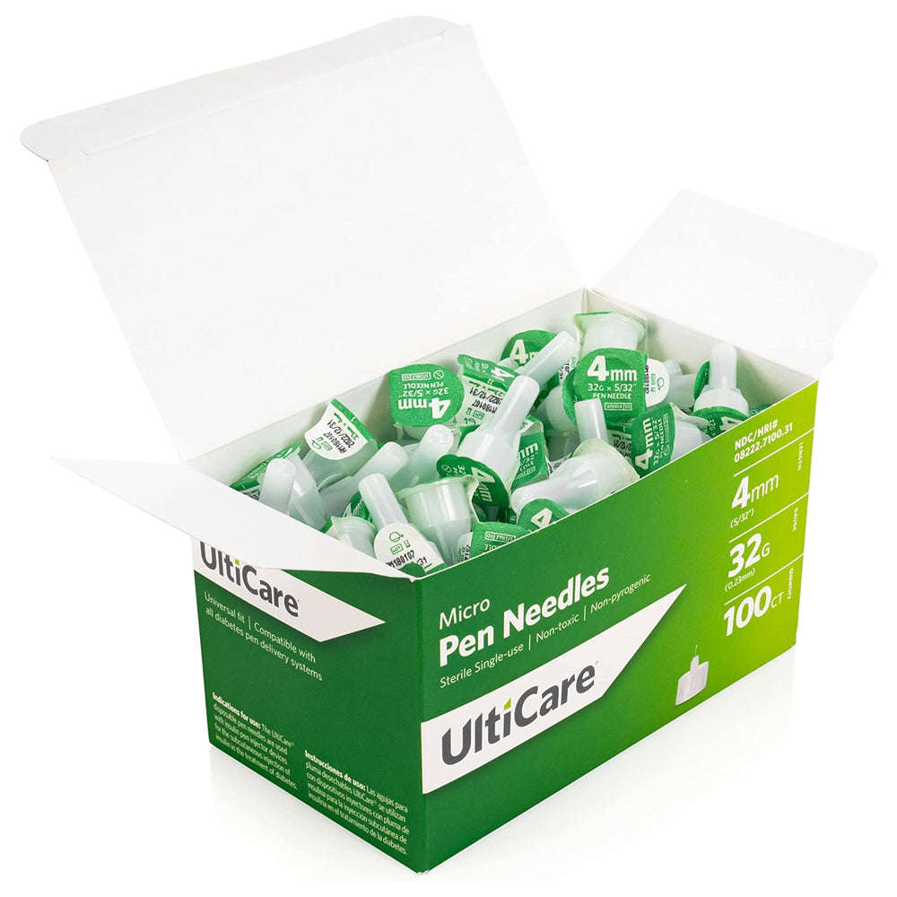 UltiCare Micro Pen Needles - 4mm 32G 100/BX