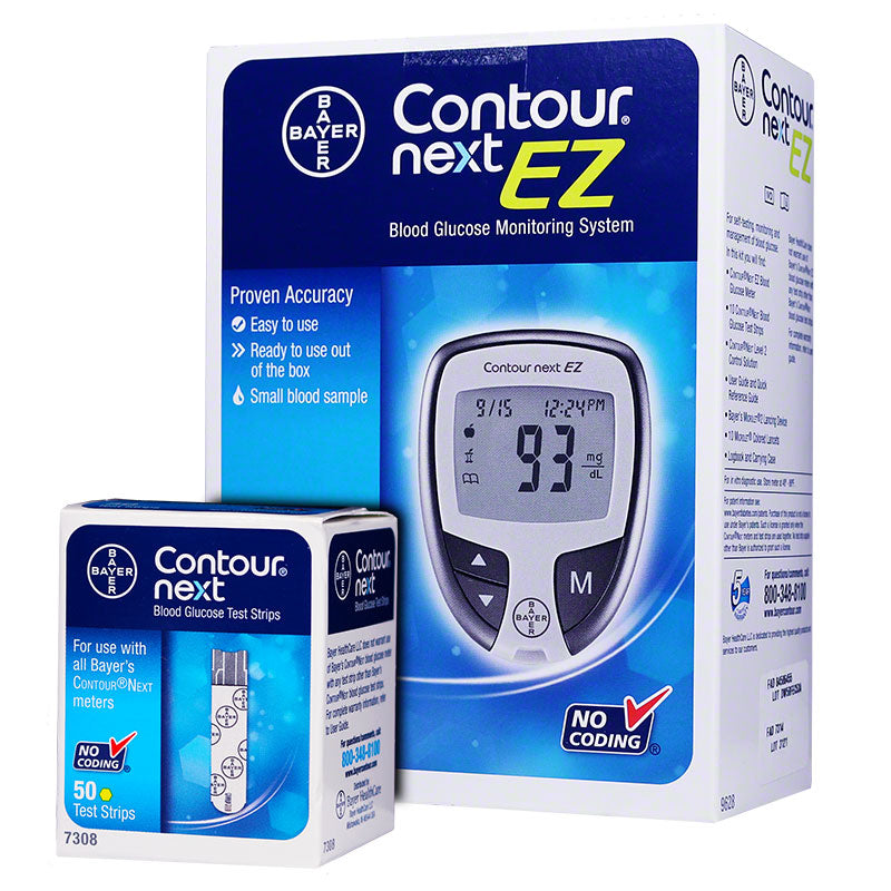 Bayer Contour Next EZ Meter Kit w/ 50 Test Strips