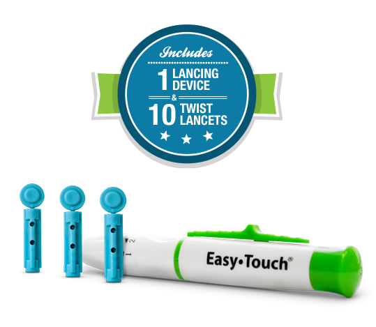 Easy Touch Lancing Device & Lancets