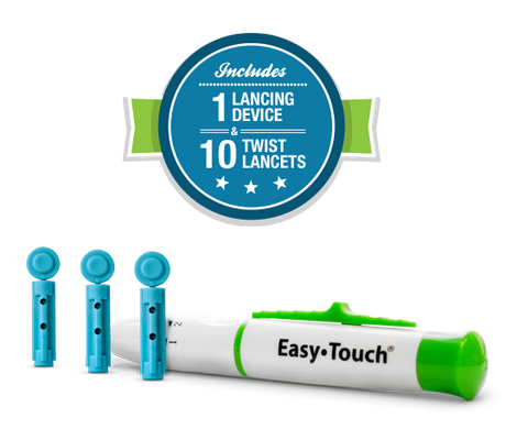 Easy Touch Lancing Device & Lancets