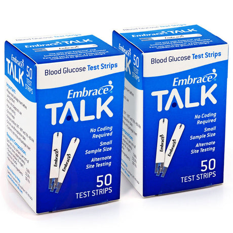 Embrace Talk Test Strips 100ct