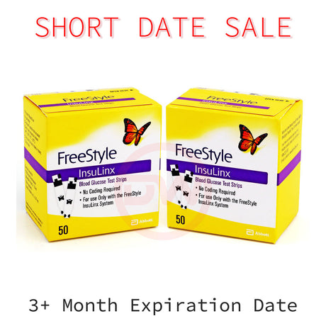 FreeStyle InsuLinx Test Strips 100ct - Short Date 3 Months