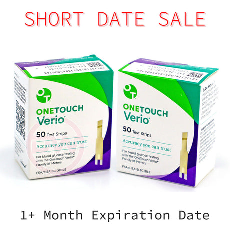 One Touch Verio Test Strips 100ct - Short Dated - 1 Month