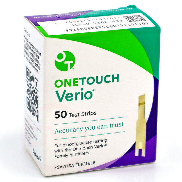 OneTouch Verio Test Strips 50