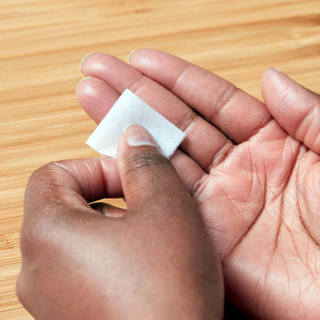 ReliOn Alcohol Swab on a Hand