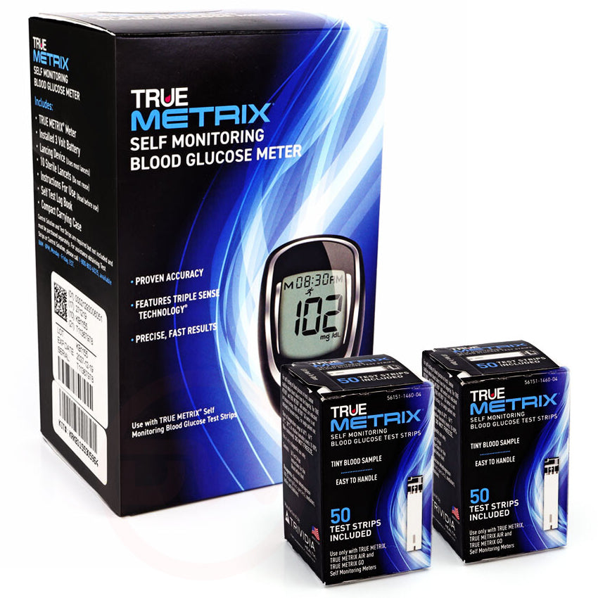 TRUEMetrix Meter Combo Meter & 100 Test Strips